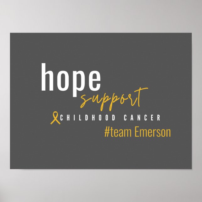 Krebs bei Kindern Custom #team name Poster & Print (Vorne)