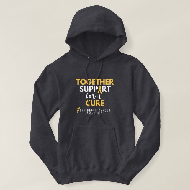 Krebs bei Kindern.support.euro.cure. Pullover Hood (Design vorne)