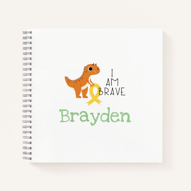 Krebs bei Kindern. tapfer.individuelle Name-Sketch Notizbuch (Vorderseite)
