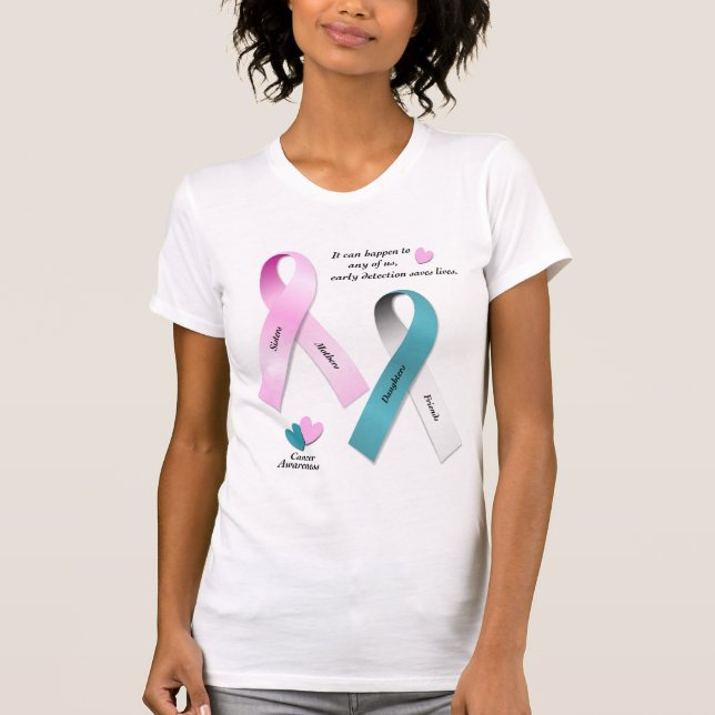 Krebs-Bewusstsein T-Shirt (Vorderseite)