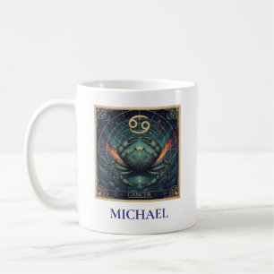 Krebs Blau Himmelshoroskope Kaffeetasse