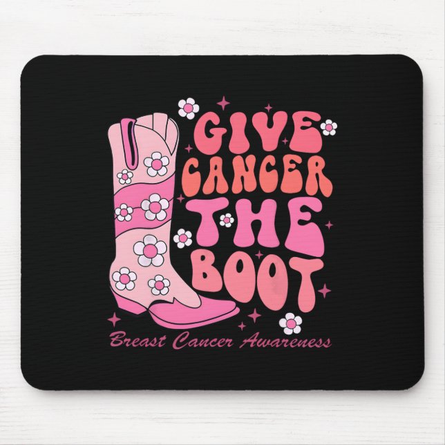 Krebs Das Bewusstsein für den Brustkrebs im Boot Mousepad (Vorne)