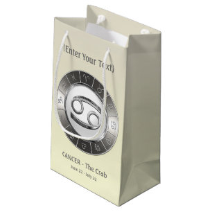 Krebs - das das Horoskop-Symbol der Krabbe Kleine Geschenktüte