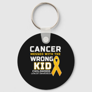 Krebs, der mit dem falschen Kid Childhood Cancer v Schlüsselanhänger