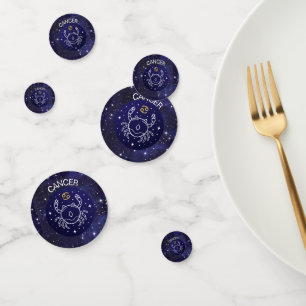 Krebs der Zodiac-Design-Tabelle Konfetti
