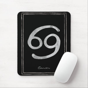 Krebs die Krabbe hammered silber stilisierte Astro Mousepad
