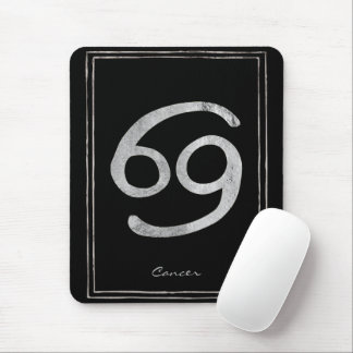 Krebs die Krabbe hammered silber stilisierte Astro Mousepad