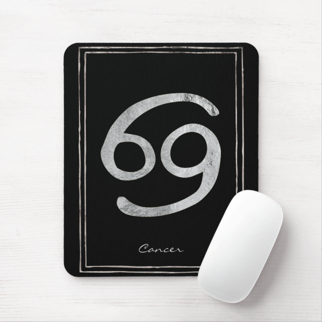 Krebs die Krabbe hammered silber stilisierte Astro Mousepad (Mit Mouse)