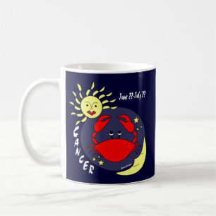 Krebs die Krabben-Tierkreis-Zeichen-Kaffee-Tasse Kaffeetasse