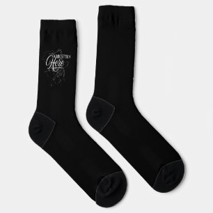 Krebs endet hier Schwarze und weiße Pflegepakete Socken