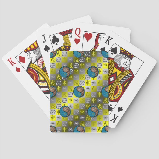 Krebs & Erdaffe Spielkarten (Rückseite)