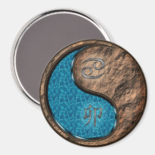 Krebs & Erde Kaninchen Magnet
