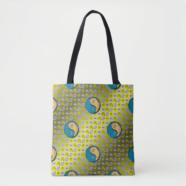 Krebs & Feuer Affe Tasche (Vorderseite)