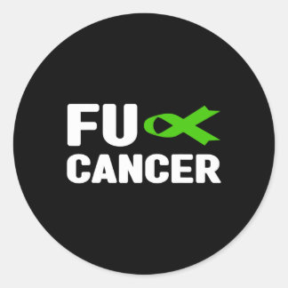 Krebs - Fick Bile Duct Cancer Awareness 4 Runder Aufkleber