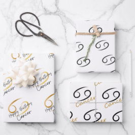 Krebs Geburtstag Geschenkpapier Set