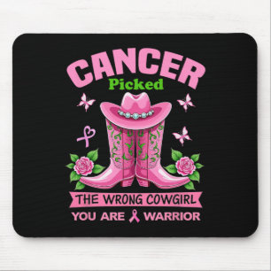 Krebs hat das falsche Cowgirl gewählt, das Sie ein Mousepad