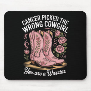 Krebs hat das falsche Cowgirl gewählt, das Sie ein Mousepad