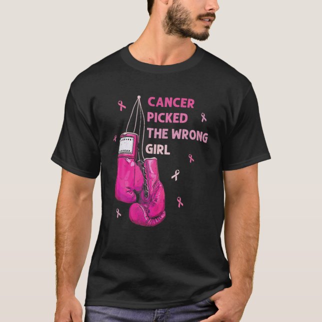 Krebs hat das falsche Girl-Brustkrebs-Bewusstsein  T-Shirt (Vorderseite)