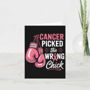Krebs hat den falschen Kick Breast Cancer Awaren g Karte