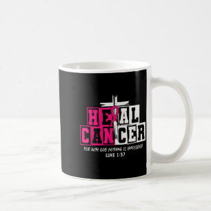 Krebs heilen, an Gott glauben, christliche Brustkr Kaffeetasse