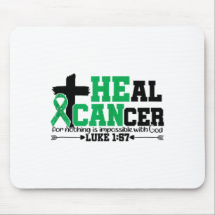 Krebs heilen Christlich an Gott glauben Leberkrebs Mousepad