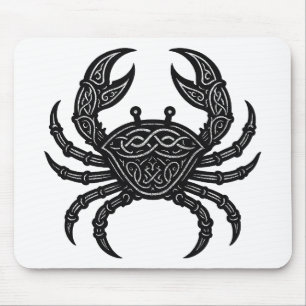 Krebs — Heimgesuchter Tintensternzeichen-Krebs Mousepad