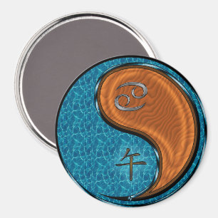 Krebs & Holzpferd Magnet