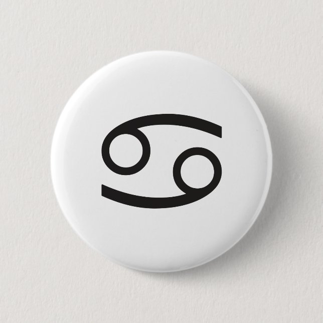 KREBS, HOROSKOPE-SYMBOL BUTTON (Vorderseite)