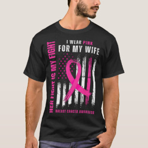 Krebs Ihre Kämpfe Ist Mein Kämpfe Trag Rosa Unters T-Shirt
