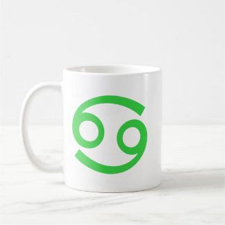 Krebs im Grünen Kaffeetasse