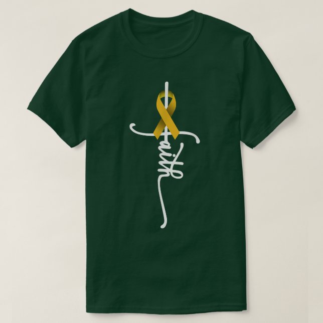 Krebs im Kindesalter Glaube Krebserkrankung im Kin T-Shirt (Design vorne)