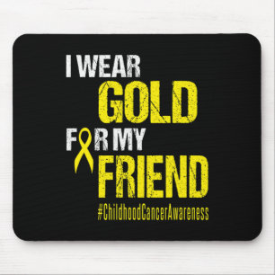 Krebs im Kindesalter Gold Band tragen Gold für mei Mousepad