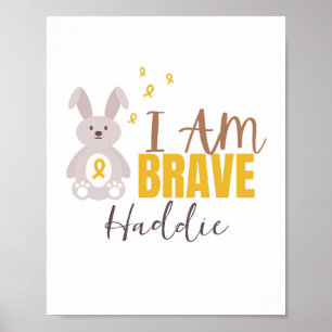 Krebs im Kindesalter. Individuelle Name Poster Pri