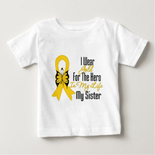 Krebs im Kindesalter, mein Held, meine Schwester Baby T-shirt