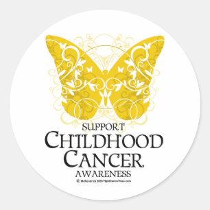 Krebs im Kindesalter Runder Aufkleber