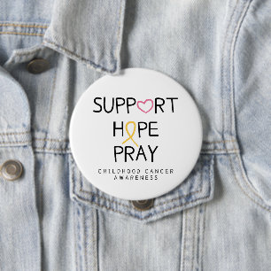 Krebs im Kindesalter. support.hope.bete. Button