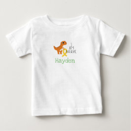 Krebs im Kindesalter. tapfer.individuelle Name- Ba Baby T-shirt