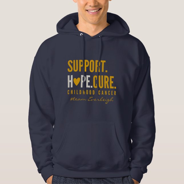 Krebs im Kindesalter unterstützt Custom Pullover H (Vorderseite)