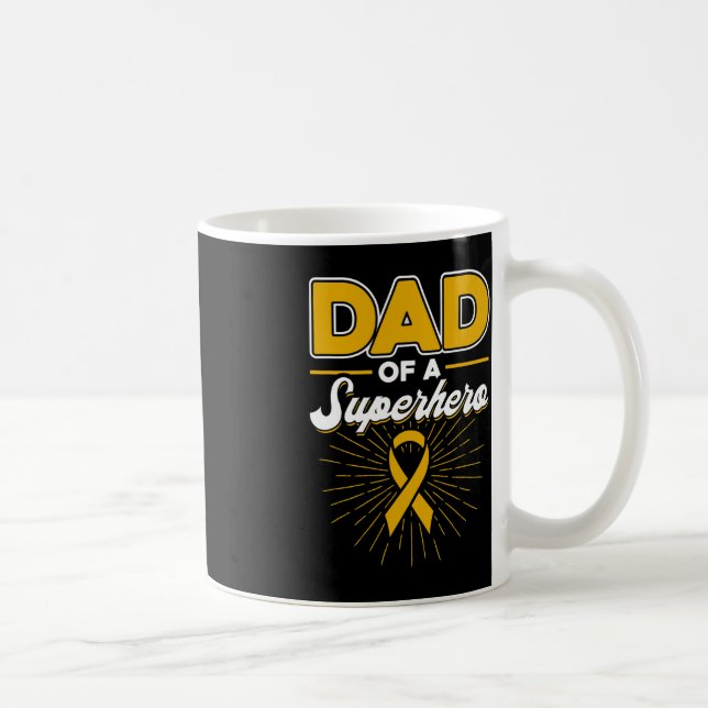 Krebs im Kindesalter Vater eines Superhelden Kaffeetasse (Rechts)