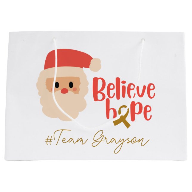 Krebs im Kindesalter Weihnachten Custom Gift Bags Große Geschenktüte (Vorderseite)