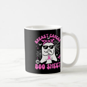 Krebs ist Boo Sheet Brustkrebs Krieger Halloween Kaffeetasse