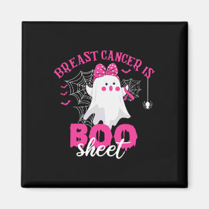 Krebs ist Boo Sheet Brustkrebs Kriegerin Halloween Magnet