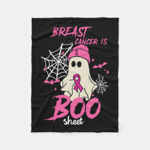 Krebs ist Boo Sheet Halloween Brustkrebsbewusstsei Fleecedecke
