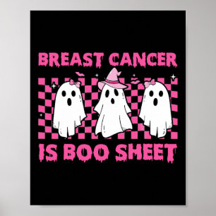 Krebs ist ein rosafarbenes Halloween-Krebsvorschla Poster