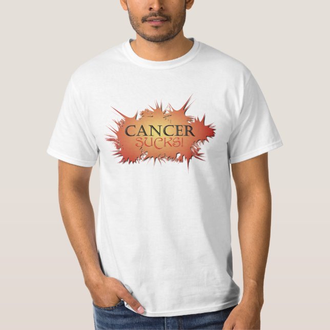 Krebs-ist zum Kotzen grafisches T-Shirt (Vorderseite)