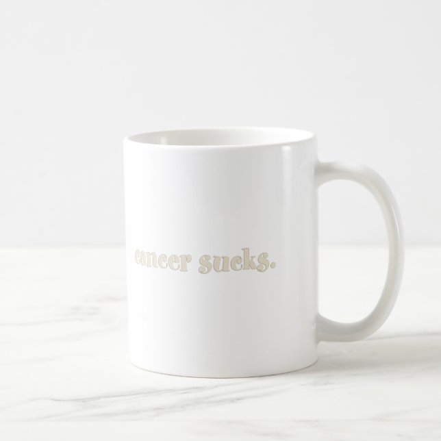 Krebs Ist zum Kotzen Kaffeetasse (Rechts)