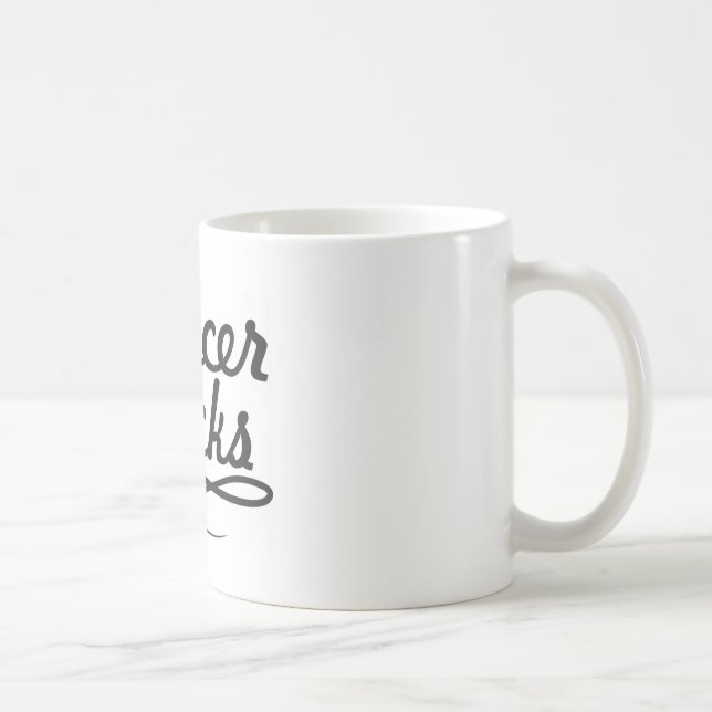 Krebs ist zum Kotzen Kaffeetasse (Rechts)