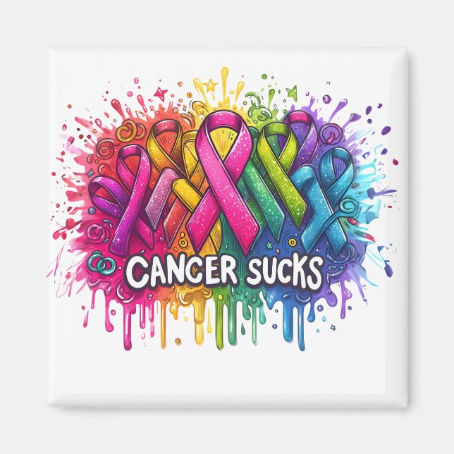 Krebs Ist zum Kotzen Magnet (Vorne)