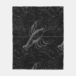 Krebs-Konstellation Hevelius Dekor 1690 Fleecedecke