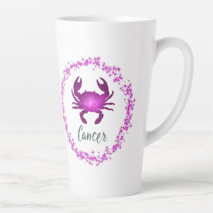 Krebs Krebs Sternzeichen Astrologie rosa lila Milchtasse